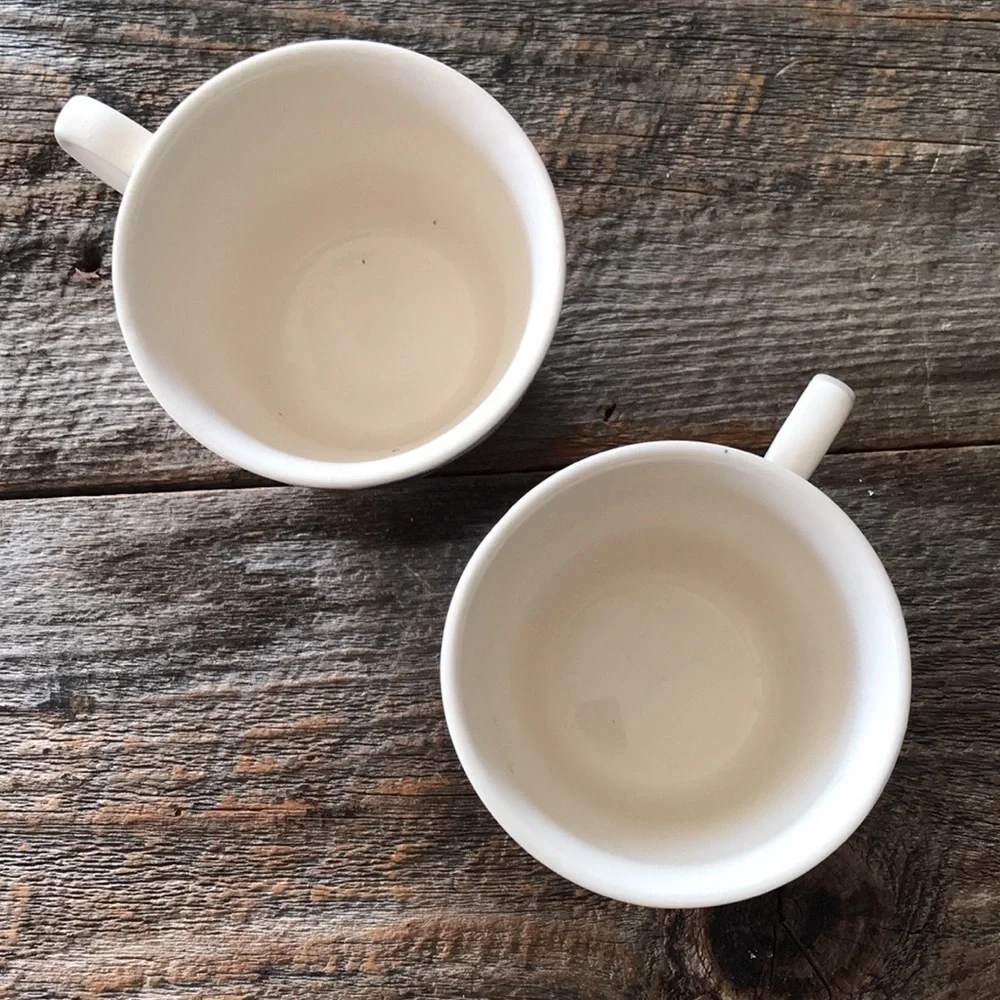Blue Willow Coffee Cups - Set of Two